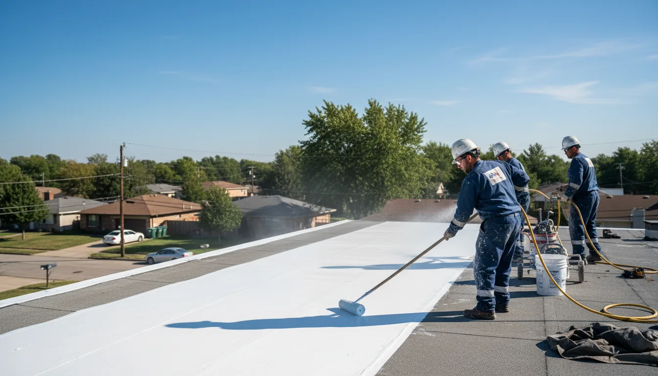 Commercial roof coating in Tumbling Shoals, AR near me